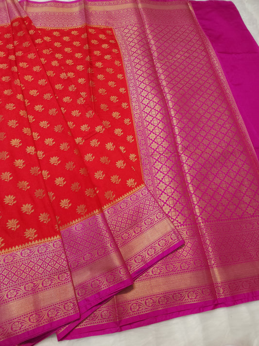 Banaras semi dupion soft silk saree