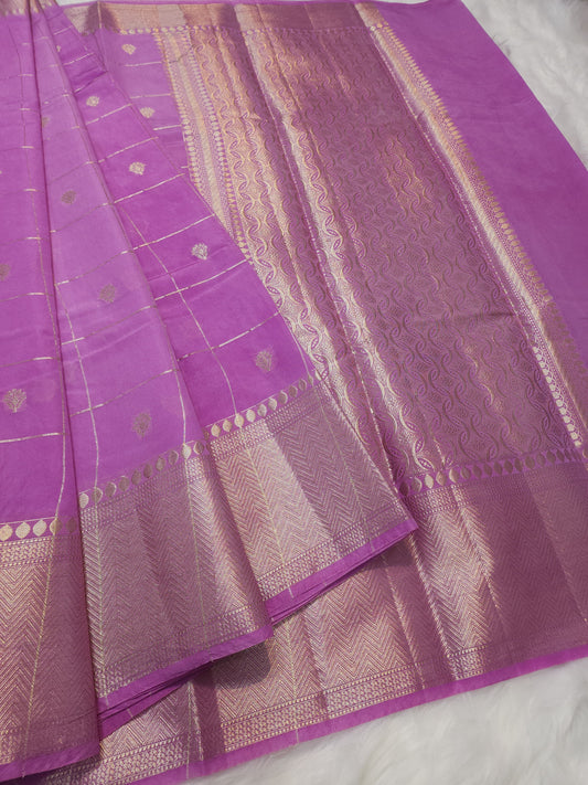 Semi Raw mango banarasi saree