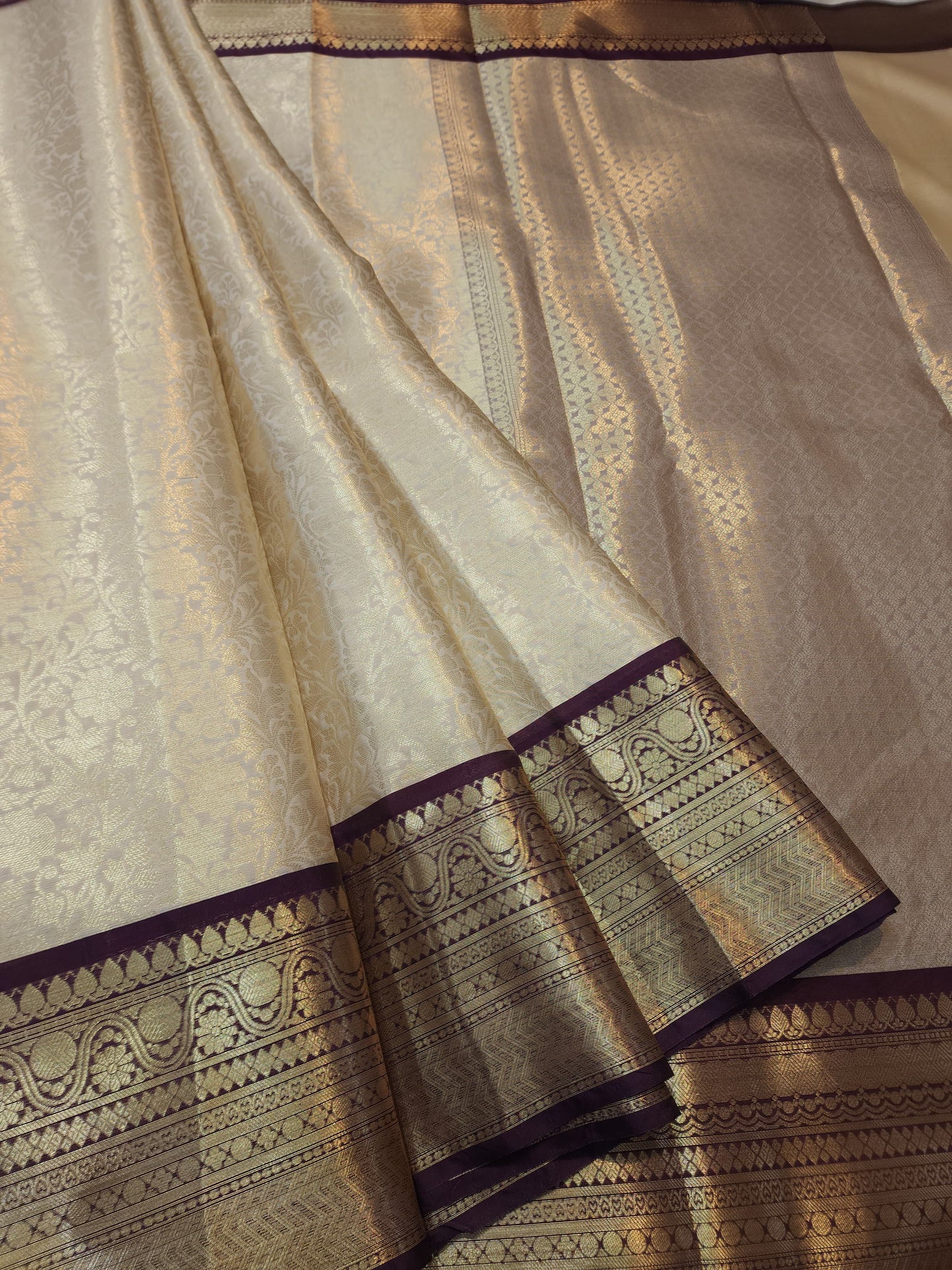 Banaras Semi kanchi brocade silk saree