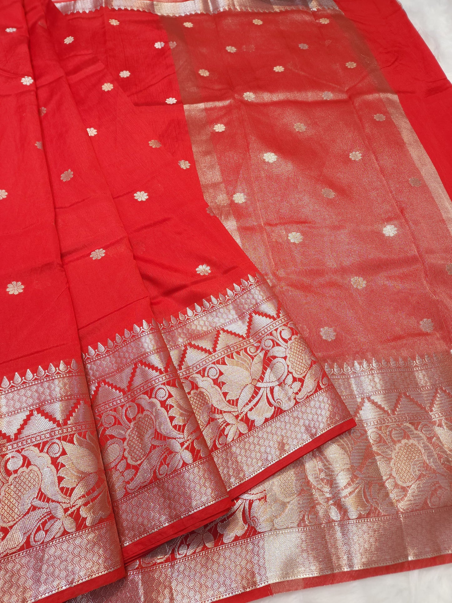 Raw mango banarasi saree