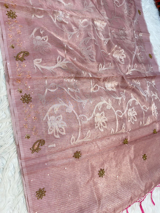 Tissue Kota handwork  Banarasi Sarees
