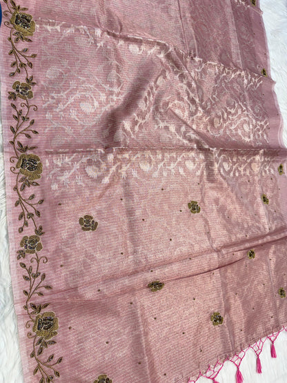 Tissue Kota handwork  Banarasi Sarees