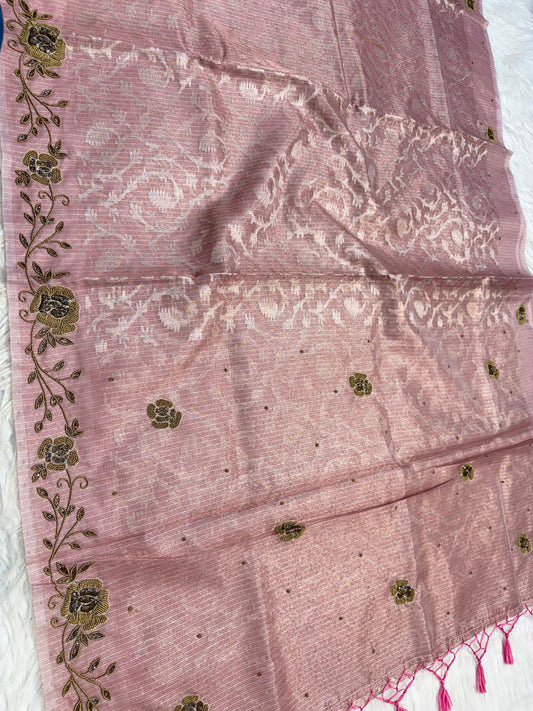 Tissue Kota handwork  Banarasi Sarees